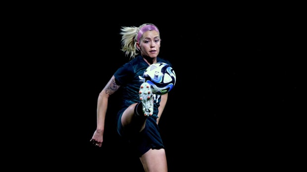 Republic of Ireland midfielder Denise O'Sullivan pictured training in Australia days before the start of the 2023 FIFA Women's World Cup